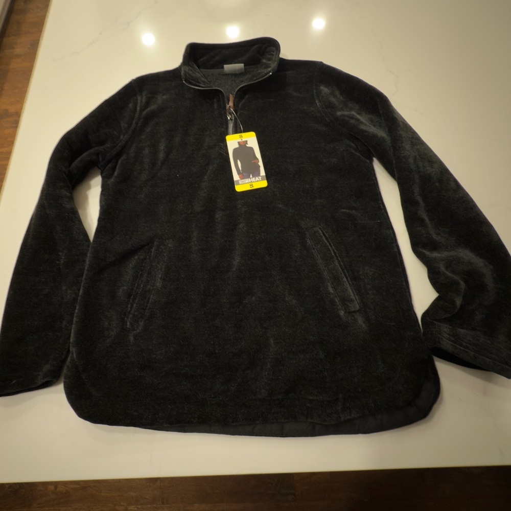 32 Degrees Heat Pullover women’s Small 1/4 zip Sherpa fleece NWT
